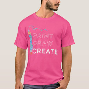 Kunstenaar Tekening Schilderij T-shirt