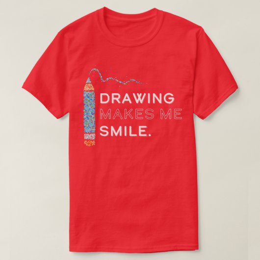 Kunstenaar Tekening T-shirt (Design voorkant)