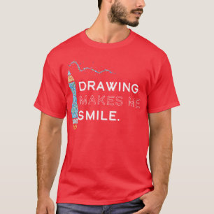 Kunstenaar Tekening T-shirt
