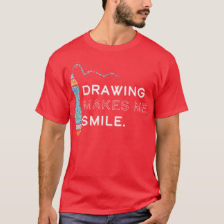 Kunstenaar Tekening T-shirt