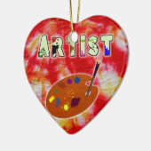 Kunstenaar Tie Dye Ornament (Links)