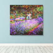 Kunstenaar Tuin Monet Fine Art Canvas Afdruk (Insitu (Houten vloer))