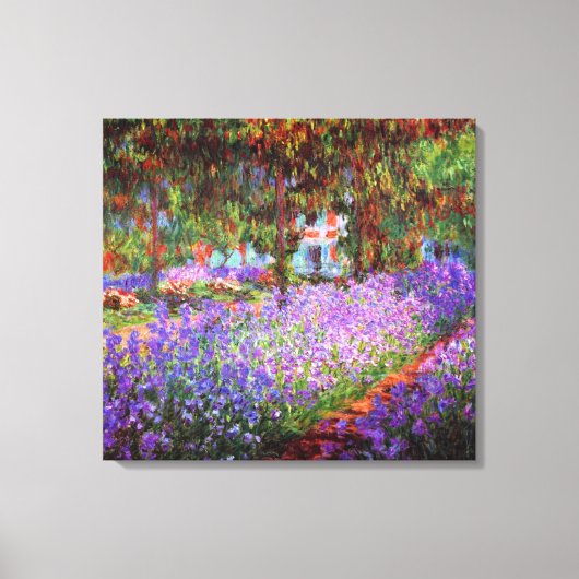 Kunstenaar Tuin Monet Fine Art Canvas Afdruk (Voorkant)