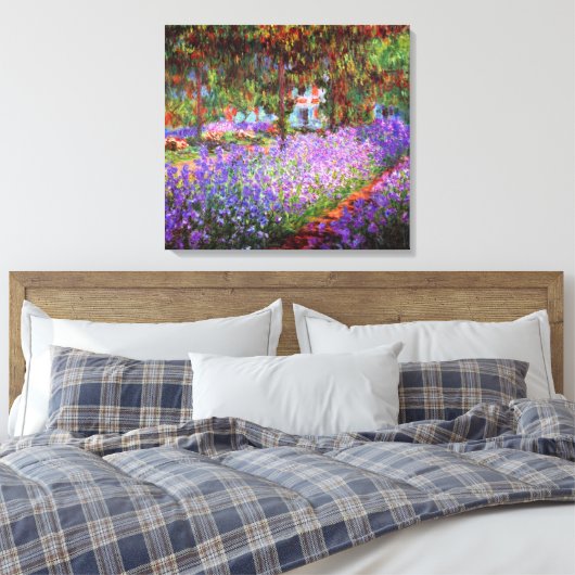 Kunstenaar Tuin Monet Fine Art Canvas Afdruk (Insitu (Slaapkamer))
