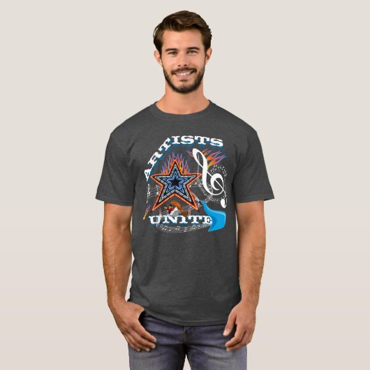 Kunstenaar United Music T-shirt (Voorkant volledig)