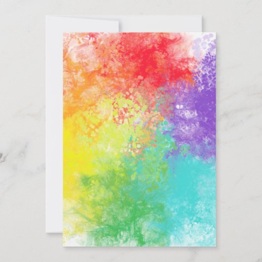 Kunstenaar Verjaardagsfeest Kaart (Achterkant)