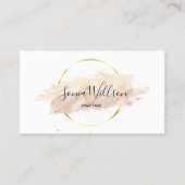 Kunstenaar voor moderne verstuifseleingeving visitekaartje (Voorkant)