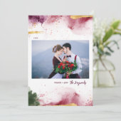 Kunstenaar Vrede en Vreugde Foto Feestdagenkaart (Staand voorkant)