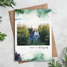 Kunstenaar Vrede en Vreugde Foto Feestdagenkaart