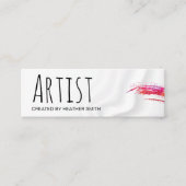 Kunstenaar/Waterverf geborsteld | Silky Drapery Mini Visitekaartje (Voorkant)