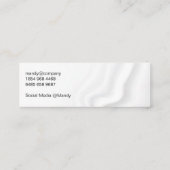 Kunstenaar/Waterverf geborsteld | Silky Drapery Mini Visitekaartje (Achterkant)