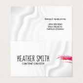 Kunstenaar/Waterverf geborsteld | Silky Drapery Visitekaartje (Buitenkant ongevouwen)