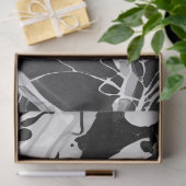 Kunstenaar Zwart Wit Abstract Marmeren Textuur 1d Tissuepapier (Geschenk)