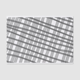 Kunstenaar Zwart Wit Groot Golvend Raster Patroon  Tissuepapier