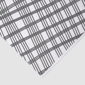 Kunstenaar Zwart Wit Groot Golvend Raster Patroon  Tissuepapier (Detail)