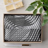 Kunstenaar Zwart Wit Grote Golvende Lijn Patroon T Tissuepapier (Geschenk)