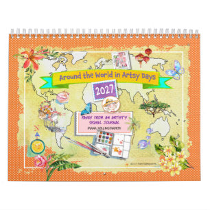Kunstenaars Aquarel Reisjournaal 2027 Agenda Kalender