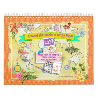Kunstenaars Aquarel Reisjournaal 2027 Agenda Kalender
