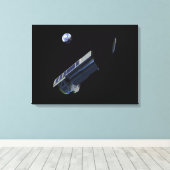 Kunstenaars bedenken Spitzer Canvas Afdruk (Insitu (Houten vloer))