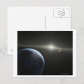 Kunstenaars concept van een astroïde gordel Foto Briefkaart (Voorkant / Achterkant)