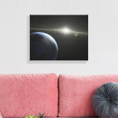 Kunstenaars concept van een astroïde gordel Foto Canvas Afdruk (Insitu (Woonkamer))