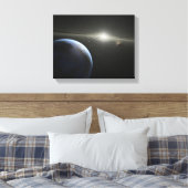 Kunstenaars concept van een astroïde gordel Foto Canvas Afdruk (Insitu (Slaapkamer))