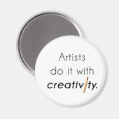 Kunstenaars doen dat met creativiteit magneet (Voorkant / Achterkant)