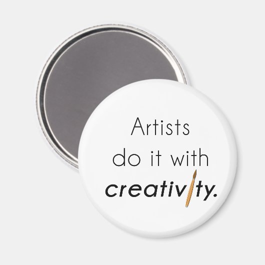Kunstenaars doen dat met creativiteit magneet (Voorkant / Achterkant)