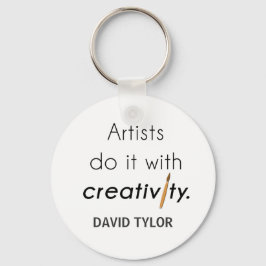 Kunstenaars doen dat met creativiteit sleutelhanger