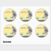 Kunstenaars en creatieve mensen dromen van het blo ronde sticker (Vel)