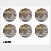 Kunstenaars en creatieve mensen dromen van het blo ronde sticker (Vel)