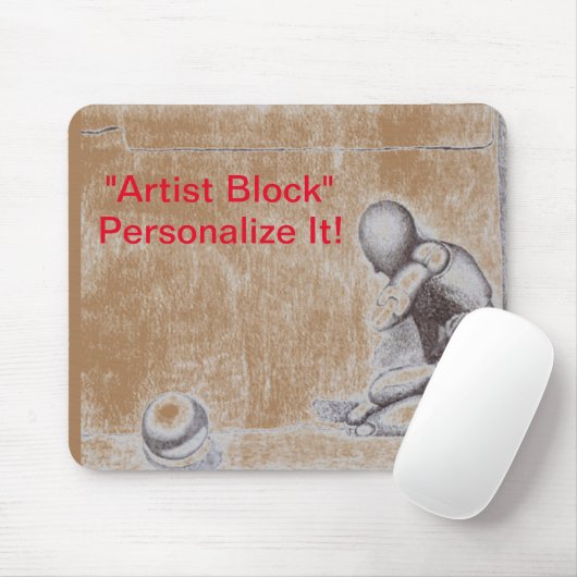 Kunstenaars en creatieve mensen droomden het blok  muismat (Met muis)