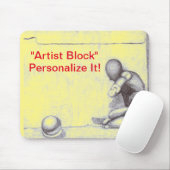 Kunstenaars en creatieve mensen droomden het blok  muismat (Met muis)