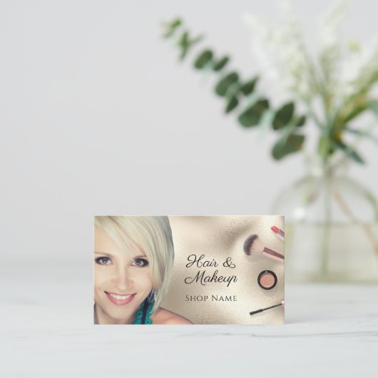 Kunstenaars, foto's, goud, v's 2 visitekaartje (Staand voorkant)