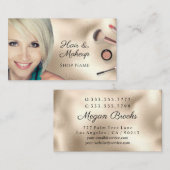 Kunstenaars, foto's, goud, v's 2 visitekaartje (Voorkant / Achterkant)