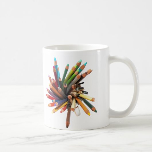 Kunstenaars gekleurde oliepencils koffiemok (Rechts)