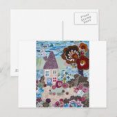 Kunstenaars maken kunst op een briefkaart (Escape) (Voorkant / Achterkant)