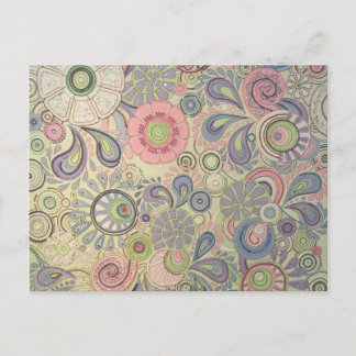 Kunstenaars maken kunst op een briefkaart (in drom