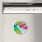 Kunstenaars met meerkleurige Waterverf verf palet Magneet (Insitu (Vaatwasser))