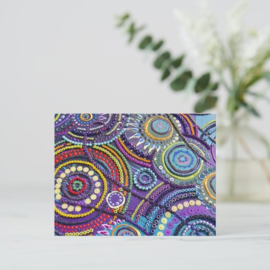 Kunstenaars op een briefkaart (pauock duo) (Staand voorkant)