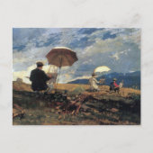 Kunstenaars schetsen Witte Bergen Winslow Homer Briefkaart (Voorkant)