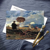 Kunstenaars schetsen Witte Bergen Winslow Homer Briefkaart