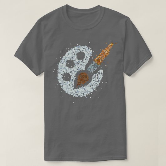 Kunstenaars schilderen olieverf kunst t-shirt (Design voorkant)