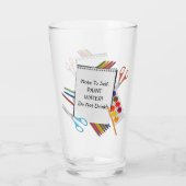 Kunstenaars schilderen water glas (Achterkant)