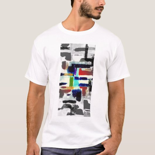 Kunstenaars T-Shirt t-shirt abstract kunstontwerp (Voorkant)