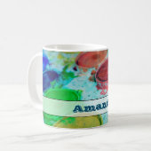 Kunstenaars Waterverf Verf Palet Aangepast Koffiemok (Voorkant links)