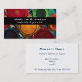 Kunstenaars Waterverf Verf Vakje Palet Visitekaartje (Voorkant / Achterkant)