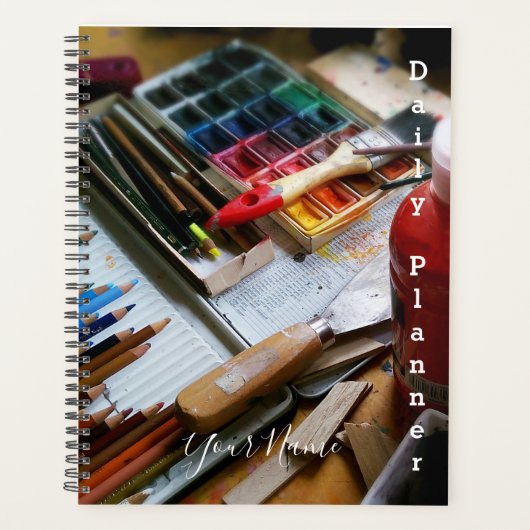 Kunstenaarsbenodigdheden Dagelijkse Planner- HAMbW Planner (Voorkant)