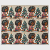 Kunstenaarschap Kerst-Kerstmis Verpakking papier (Vlak)