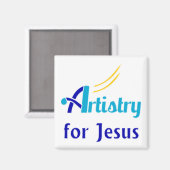 Kunstenaarschap voor Jesus Magnet (Voorkant / Achterkant)
